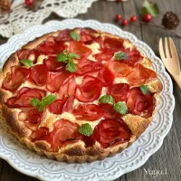 りんごのお花タルト|ゆーこどんさん