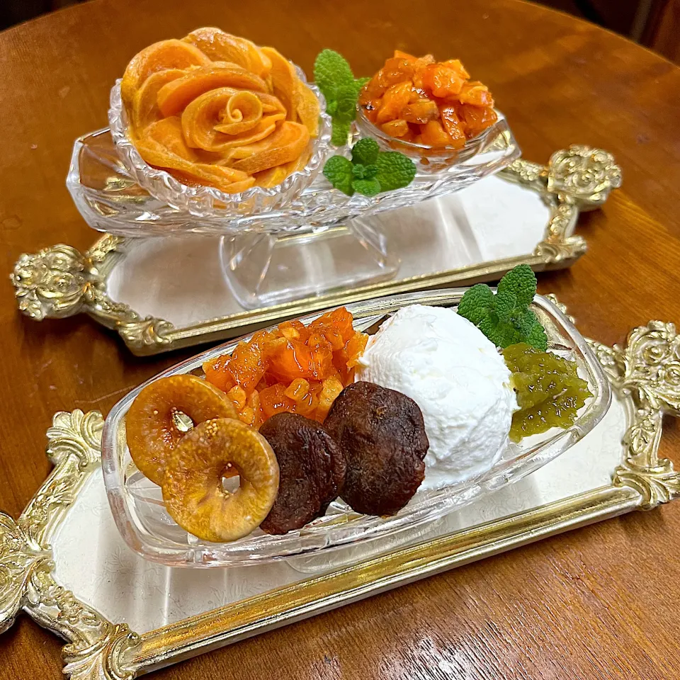 柿コンフィチュール＊コンポート＊ドライアプリコット＊ドライ無花果ヨーグルト|henryさん