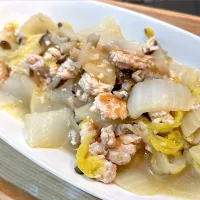 鶏ひき肉と白菜のうま煮|茶茶茶さん