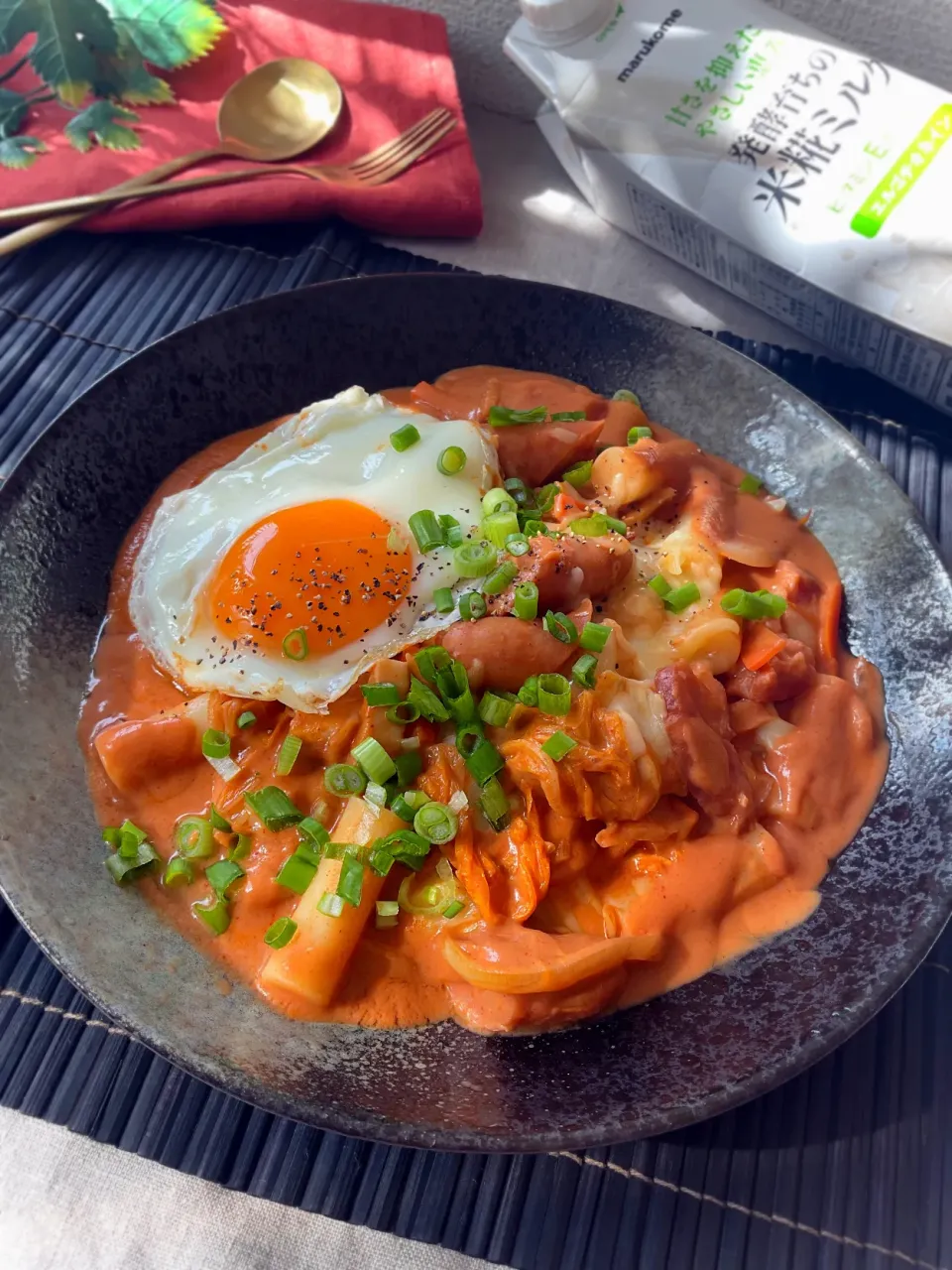 米糀ミルクdeロゼトッポギ|スイーツポテトさん