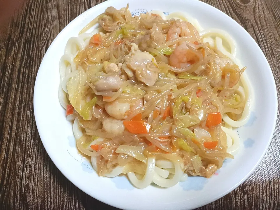 若鶏ハラミのあんかけうどん|Kさん