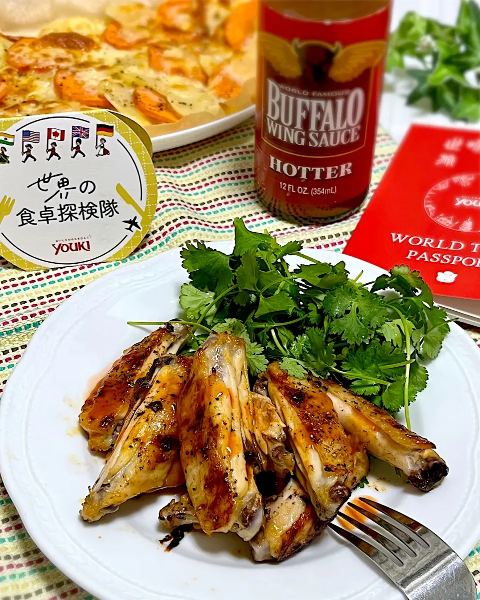 手羽中でバッファローチキン|あゆさん