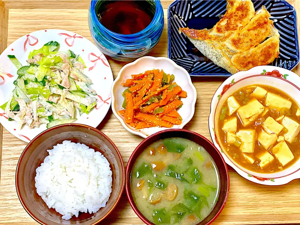 夕飯 餃子など|ふわふわさん