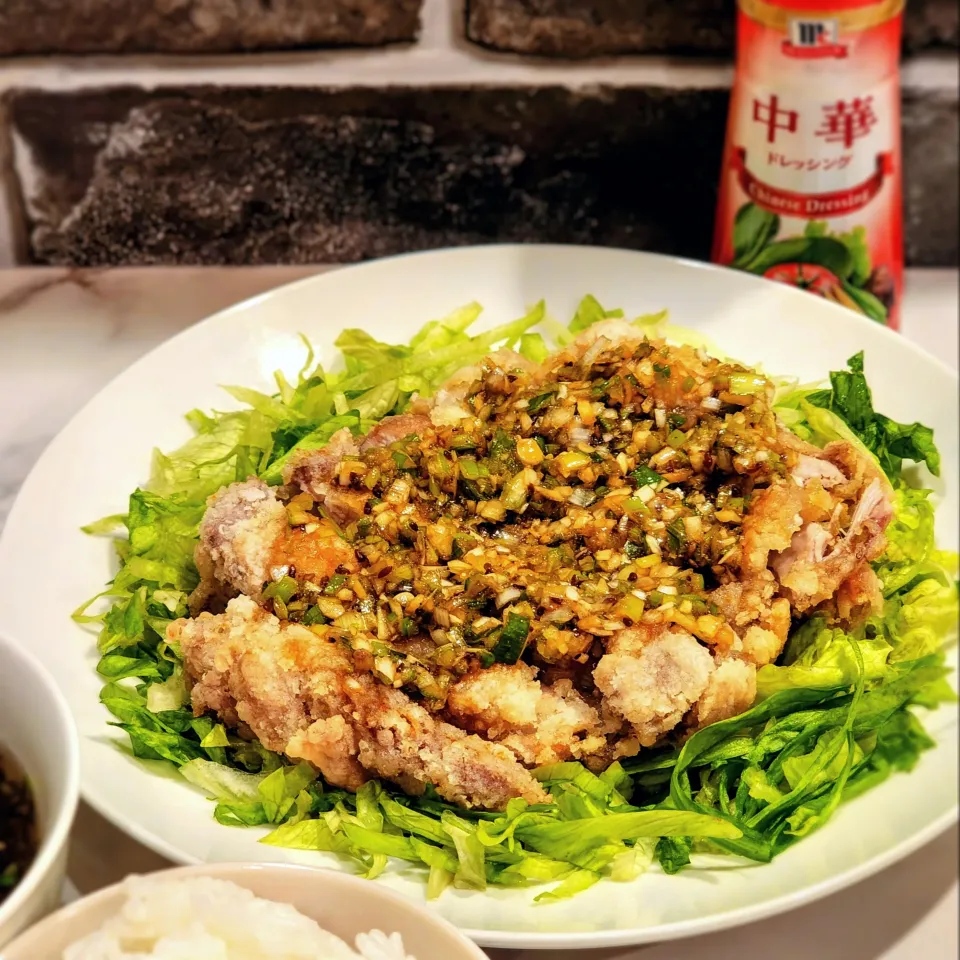 「中華ドレッシング」で作る油淋鶏|ひかるさん