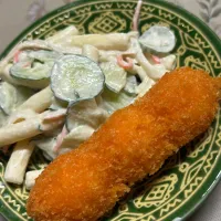 うずらフライとマカロニサラダ|Morito Kamiyaさん