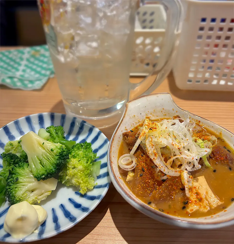 ブロッコリーマヨと煮込み|あきちゃ☆彡さん