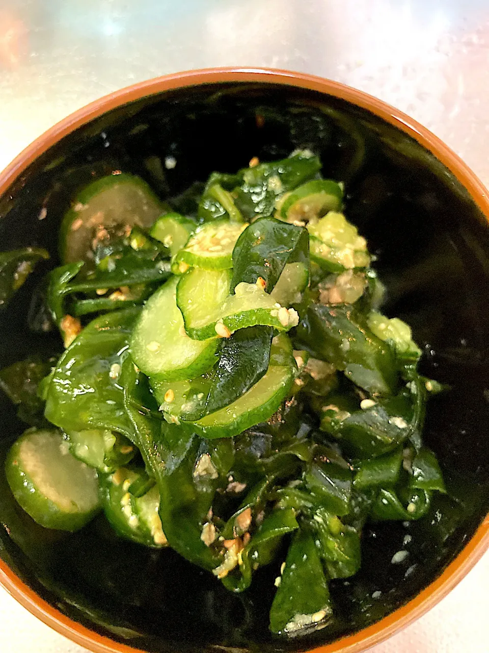 きゅうりとワカメの味噌生姜和え|ちいこさん