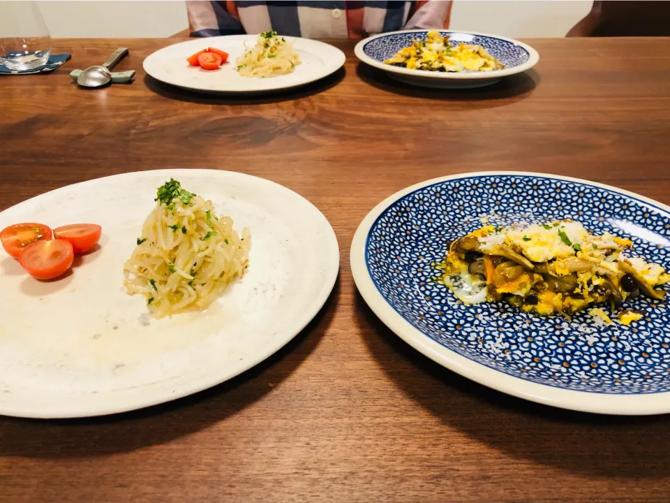 もやしのマリネ、舞茸としめじのレヴェルト|タロッカ主夫見習いさん