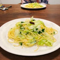 キャベツのペペロンチーノ|タロッカ主夫見習いさん