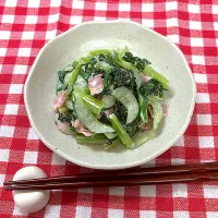 小松菜のサラダ　その①|Uenovaさん