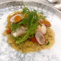 ボラ白子　ブールノワゼット　自家製カラスミ|いぬさん