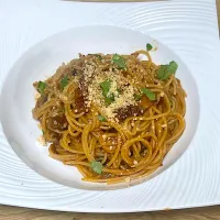 茄子とベーコンのスパゲッティ|じいちゃんさん
