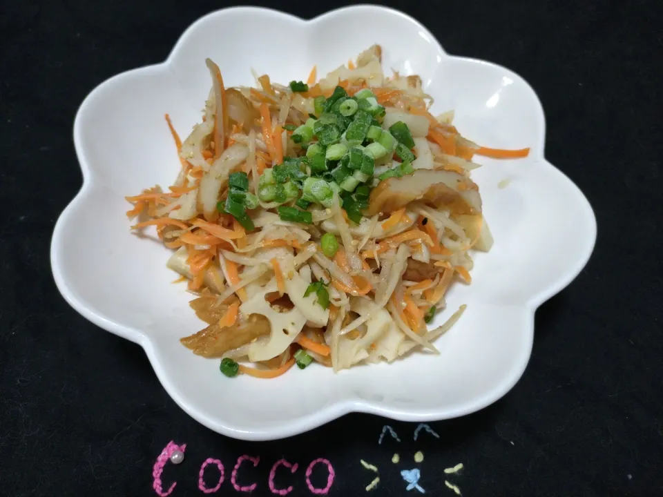 レンコン＆ごぼうのコラボきんぴら✨|cocco+さん