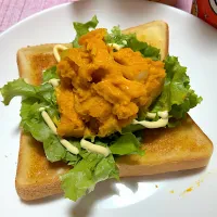 カボチャサラダトースト|akkoさん