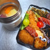 娘ちゃん弁当＆とん汁🐷🐷