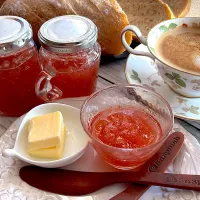 とんちんさんの料理 いちじくジャムとバタール|とんちんさん