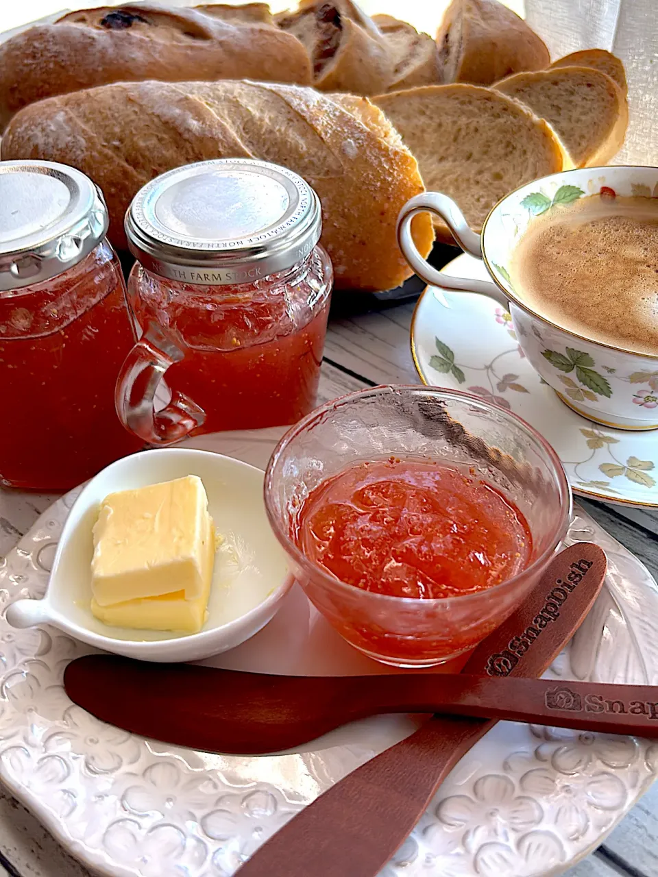 とんちんさんの料理 いちじくジャムとバタール|とんちんさん