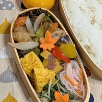 本日のお弁当〜鶏肉の甘酢炒め弁当|f.1125beさん