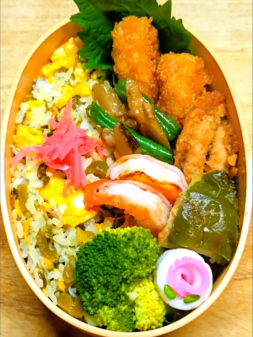 炒飯（高菜､しらす）弁当|にゃん(=^・^=)さん