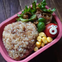 漢の…次女用🍱チャーハンおにぎり弁当|ᵏᵒᵘさん