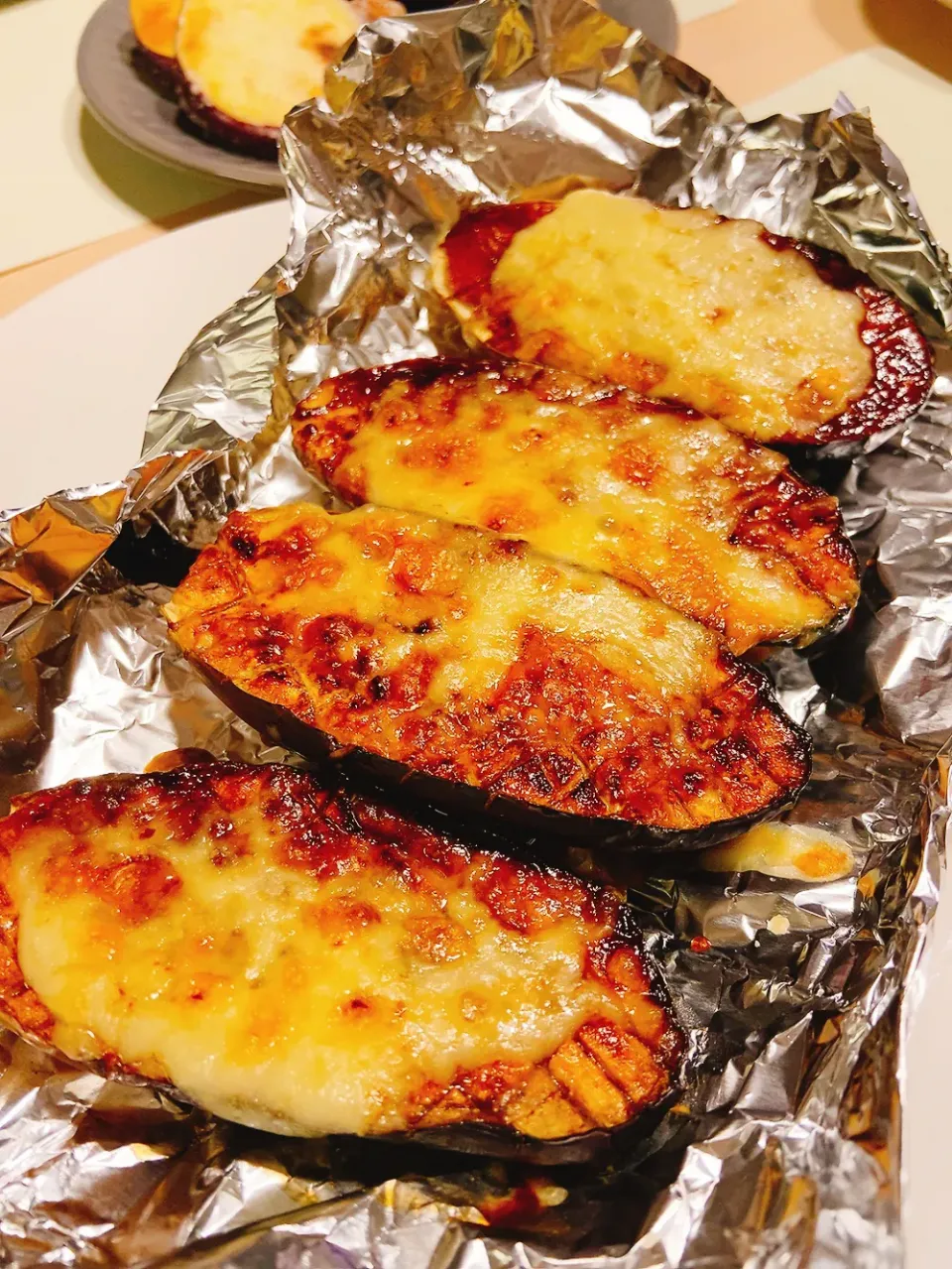 ナスの味噌チーズボート🚣|ももこさん