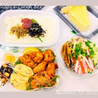 🍱🐓鶏唐揚げとミニざるそば弁当🐓🍱| TakeBooさん