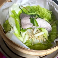 ぶりのせいろ蒸し|大学しなもんさん