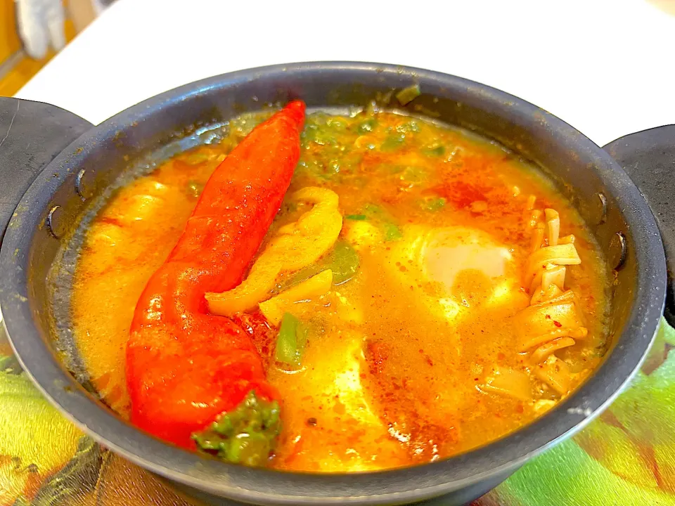 鍋焼きスンドゥブうどん|マニラ男さん