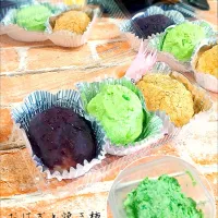 おはぎと焼き柿|みったんさん