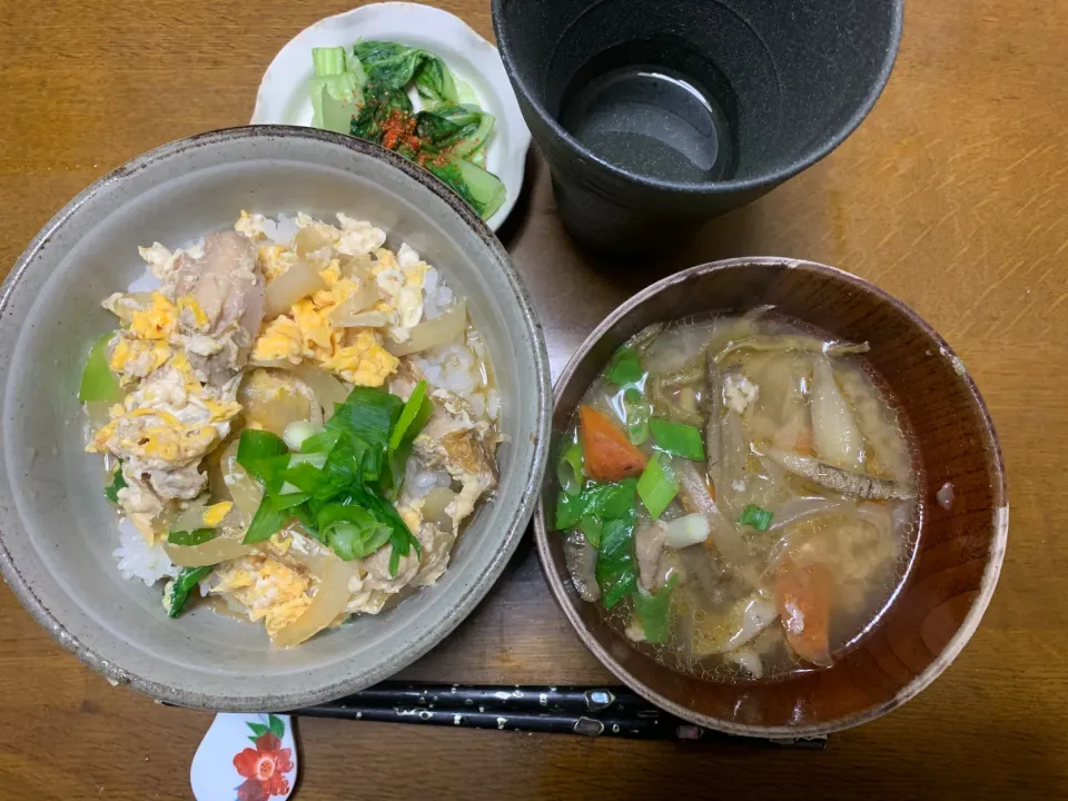 夕食　親子丼|ATさん
