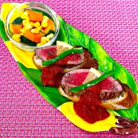 ローストビーフバゲット|まめもにおさん