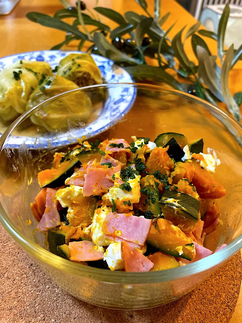 かぼちゃとクリチのホットサラダ|Mikaさん