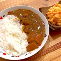 カレーライス & タラモサラダ|ぺろたんさん