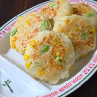 豆腐とはんぺんのふわふわ焼き|ぱんだのままんさん