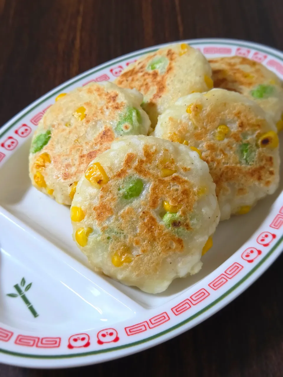 豆腐とはんぺんのふわふわ焼き|ぱんだのままんさん