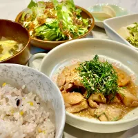 鶏ももと蓮根の梅照り酢煮。他。|ぎんさん