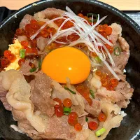 上州牛といくら丼|いちさん
