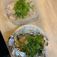 一昨日残ったネギまみれの銀鱈の西京焼き|りょうさん