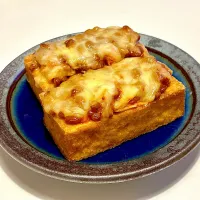 厚揚げの納豆チーズ焼き🍺|chibiさん
