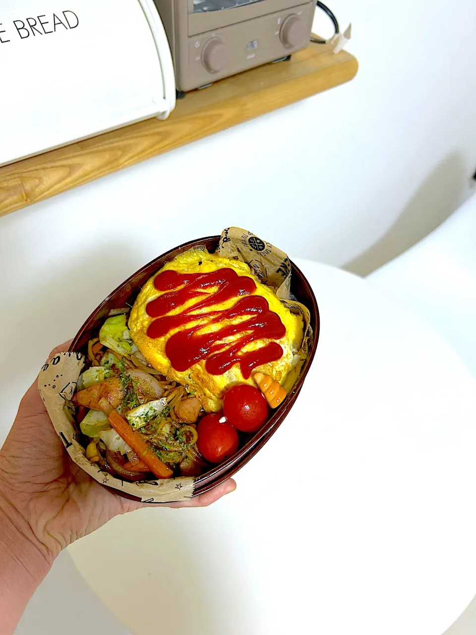 オムと焼きそば弁当|こたははさん