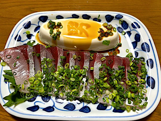 ハマチのお刺身と男奴❗️✌︎('ω')✌︎✨|サソリさん