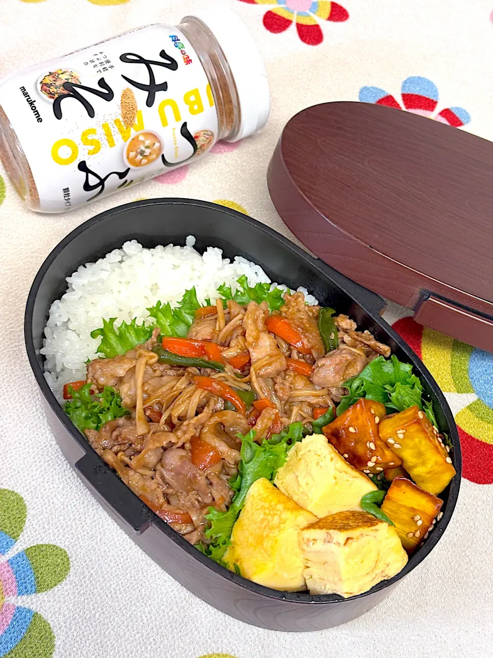 豚の味噌あんかけ弁当|Chiharϋnさん