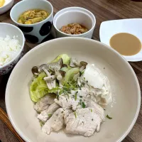 蒸し鶏|ゆりちさん