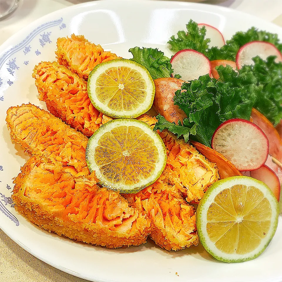 サーモンレアカツ|アスママさん