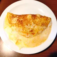長芋とチーズでふわふわオムレツ作りました〜🥚|quita (喜田)さん