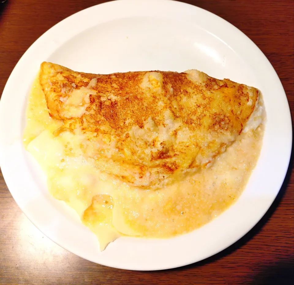 長芋とチーズでふわふわオムレツ作りました〜🥚|quita (喜田)さん