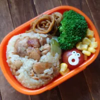 漢の…次女用🍱焼き鳥おにぎり弁当| ᵏᵒᵘさん