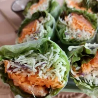 海老とスモークサーモンの生春巻き|うさくまさん