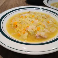 キャベツとレンズ豆のスープ|古尾谷りかこさん