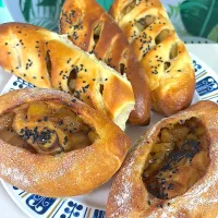 さつまいもとりんごのパン|ゆきこさん